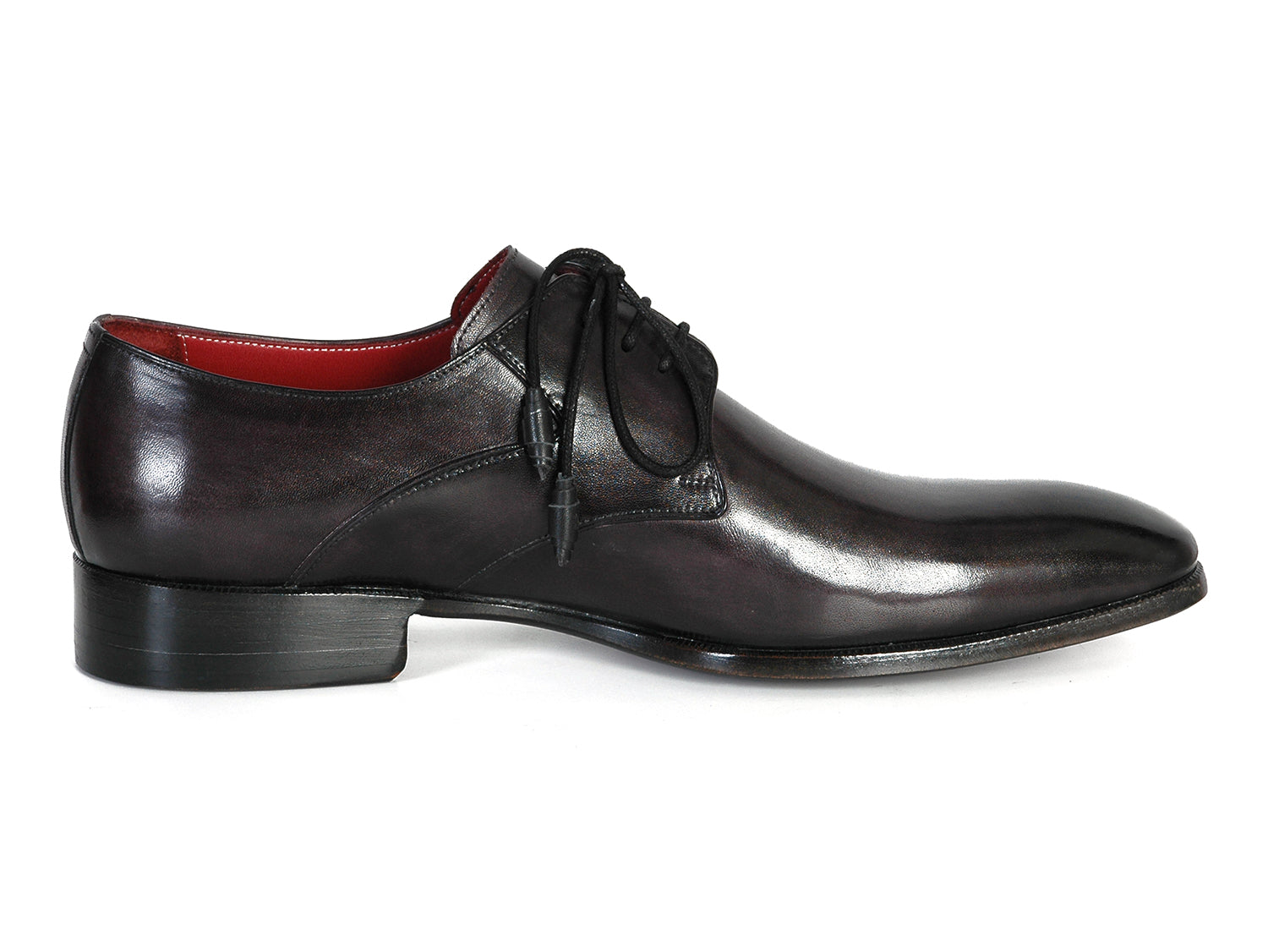Paul Parkman Men's Anthracite Black Derby Shoes (ID#054F-ANTBLK)