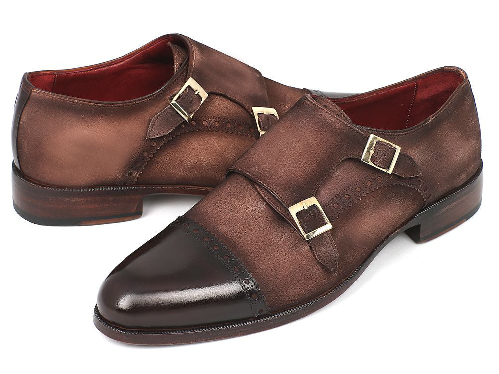 Paul Parkman Double Monkstraps Brown Captoe (ID#FK09)