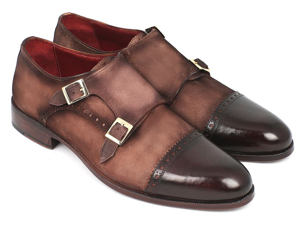 Paul Parkman Double Monkstraps Brown Captoe (ID#FK09)