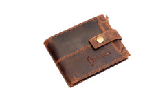 Vintage Leather Men's Wallet – Stylish, Durable & Compact