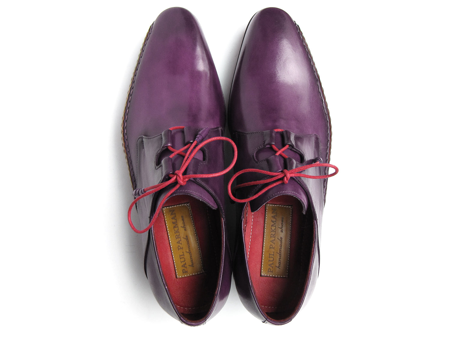 Paul Parkman Ghillie Lacing Handsewn Shoes Purple (ID#022-PURP)