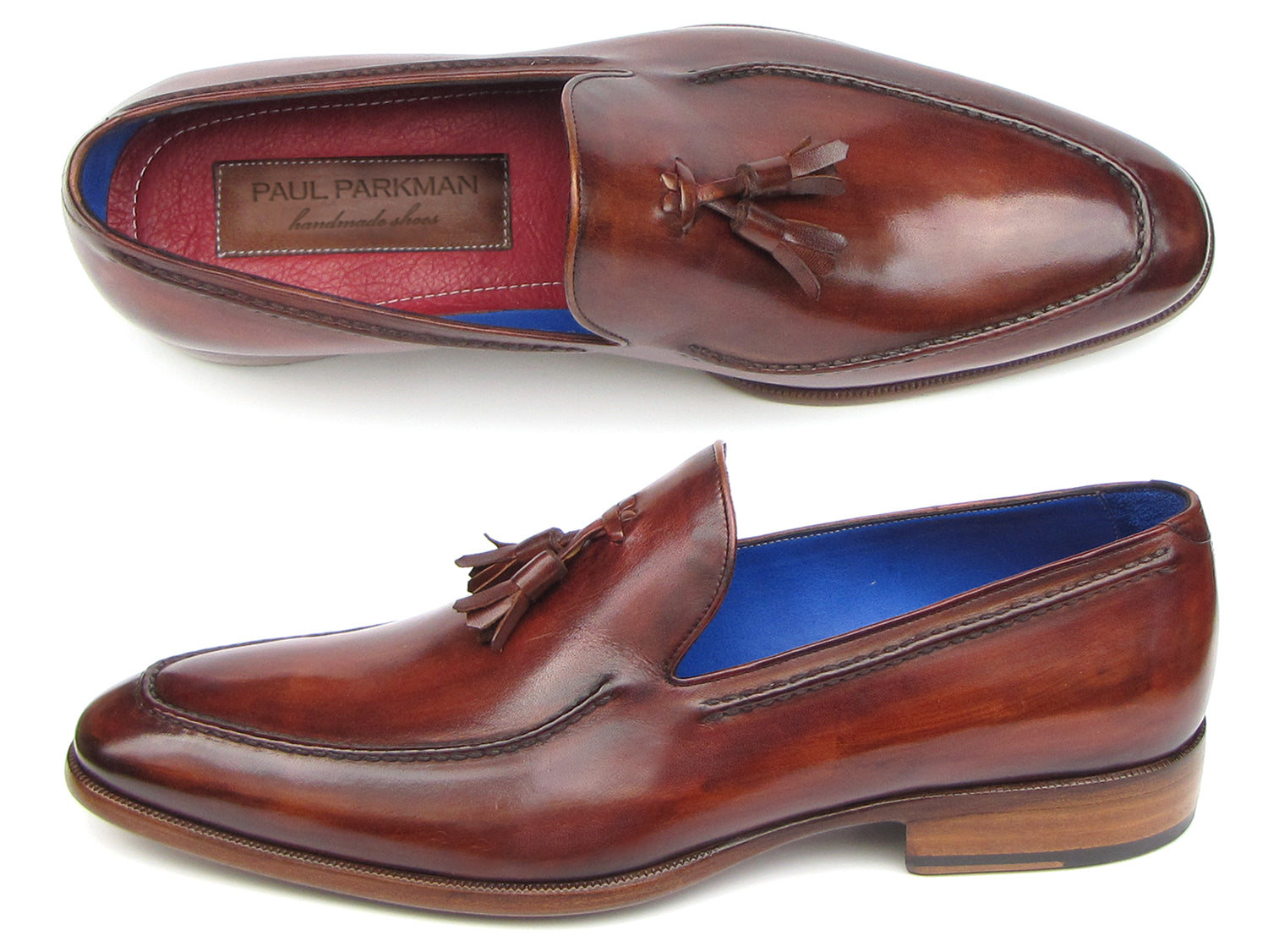 Paul Parkman Men's Tassel Loafer Brown (ID#073-BRD)