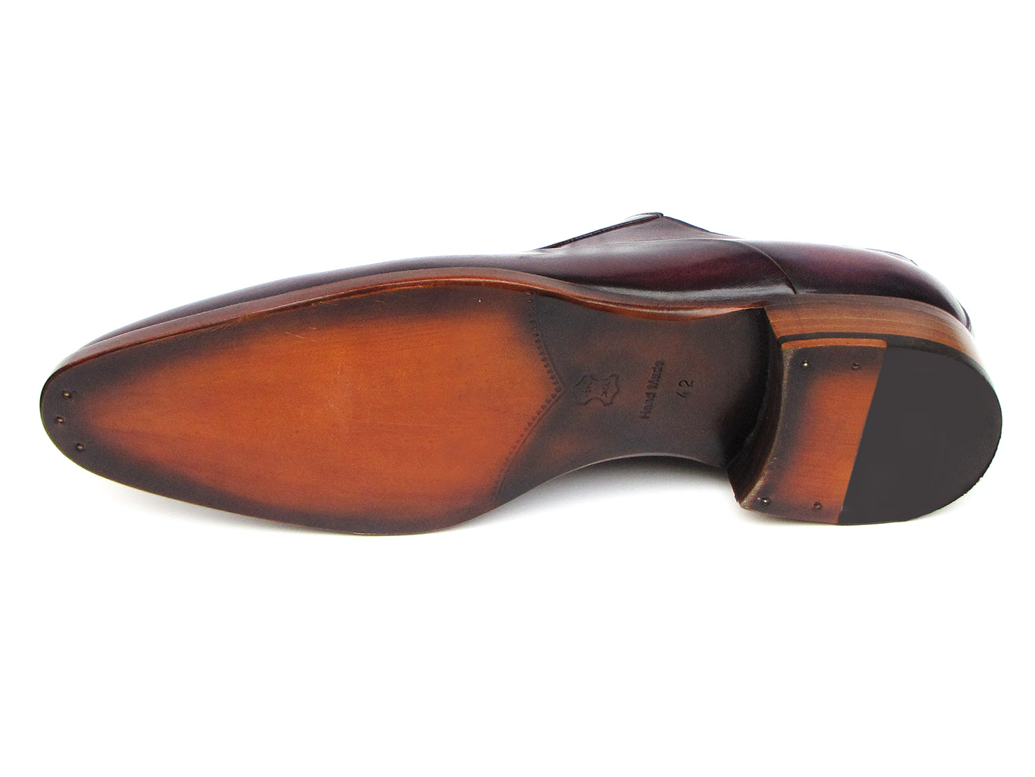 Paul Parkman Men's Plain Toe Oxfords Purple Shoes (ID#019-PURP)