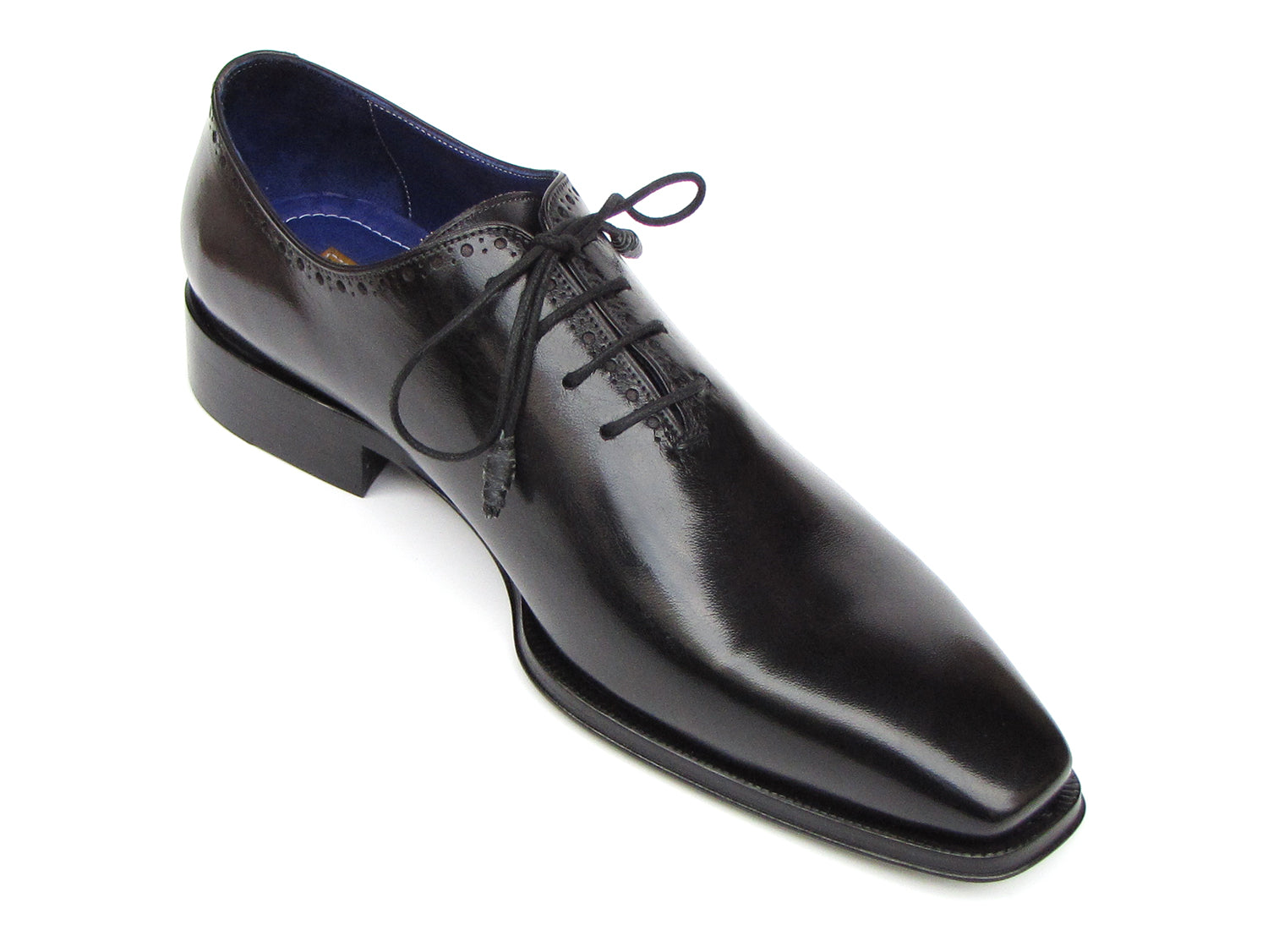 Paul Parkman Men's Plain Toe Oxfords Whole-cut Black (ID#025-BLK)