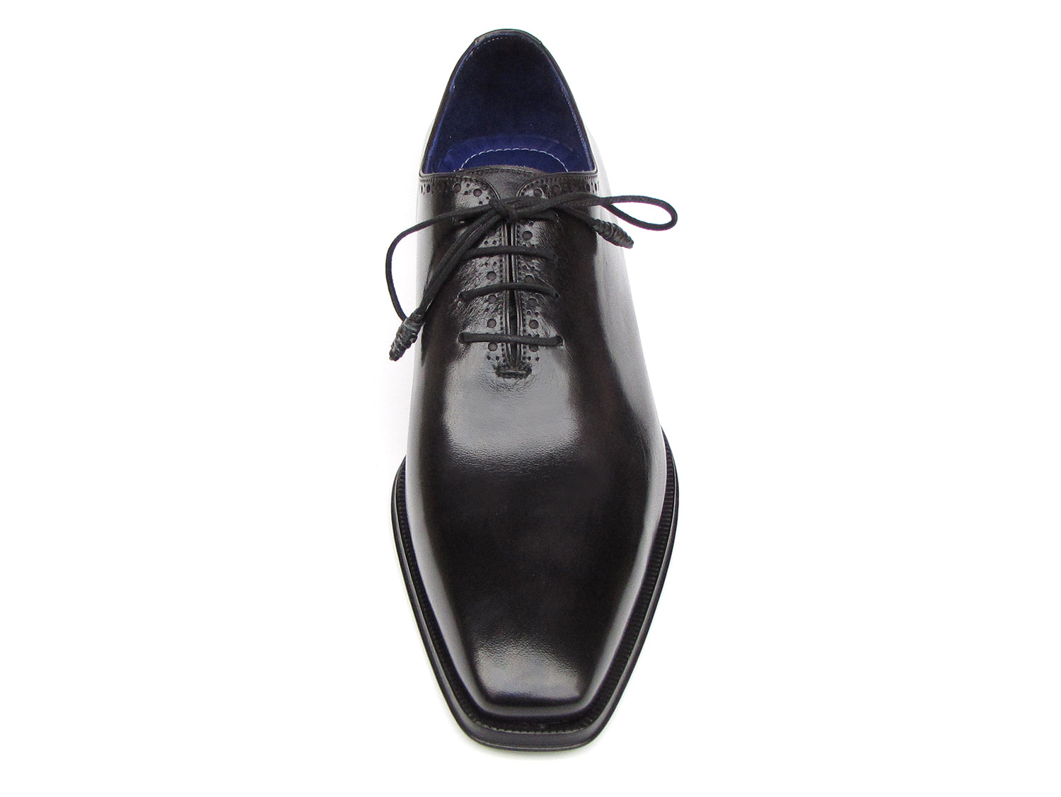 Paul Parkman Men's Plain Toe Oxfords Whole-cut Black (ID#025-BLK)