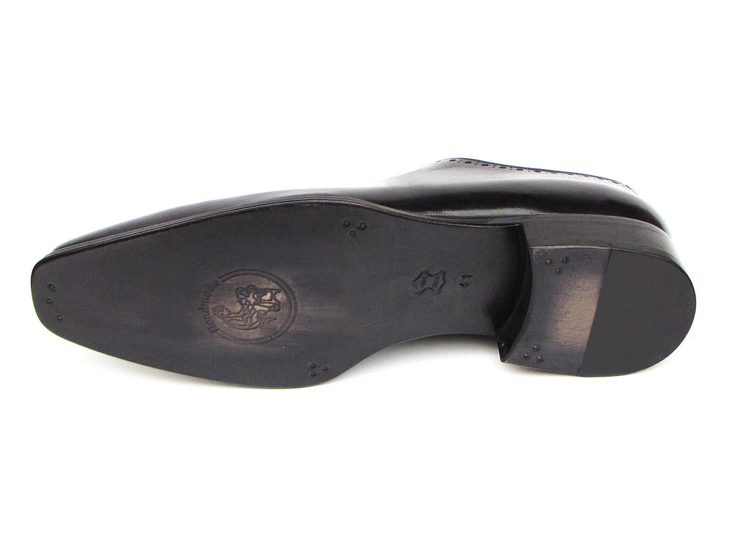 Paul Parkman Men's Plain Toe Oxfords Whole-cut Black (ID#025-BLK)