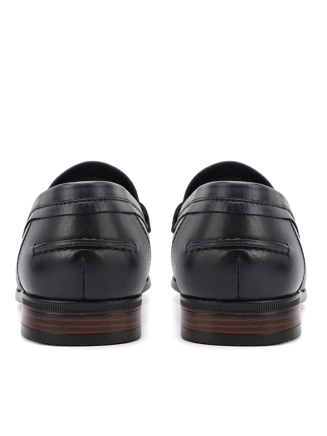 Blue Leather Loafers With Panel On Top