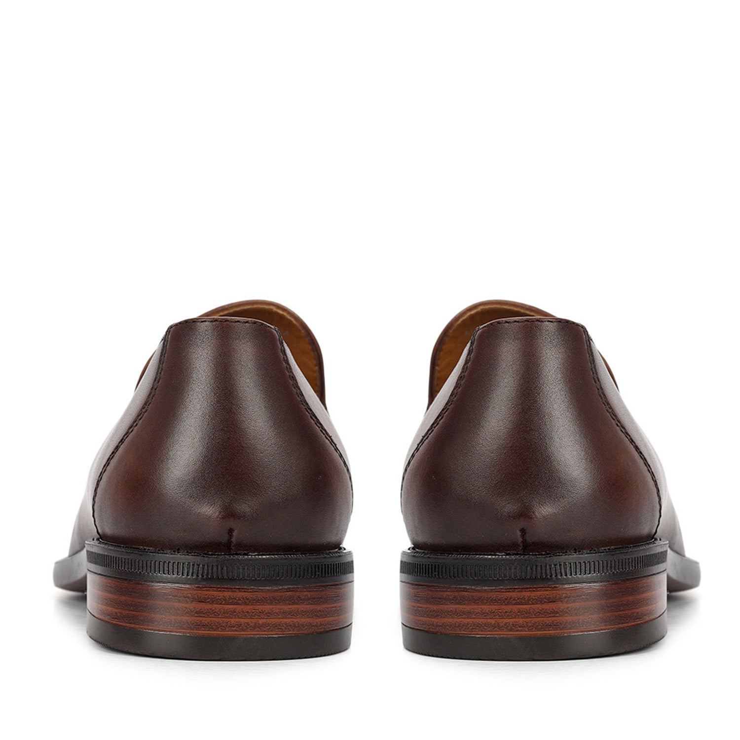 Brown Leather Loafers With Tassels
