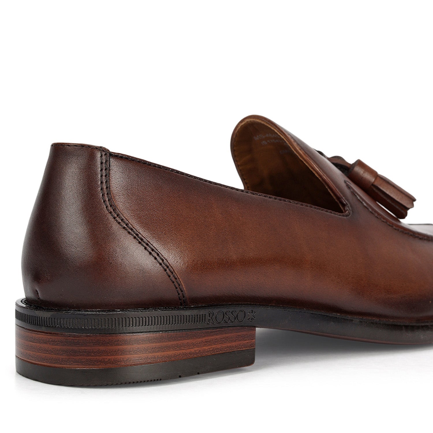 Brown Leather Loafers With Tassels