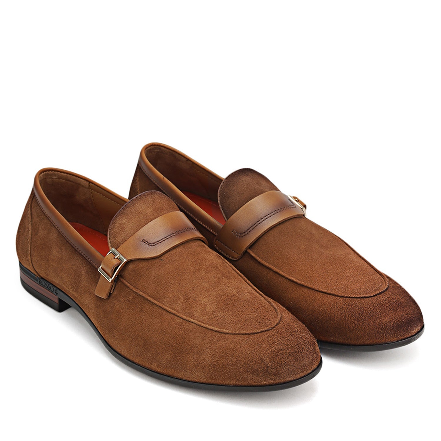 Brown Suede Leather Loafers