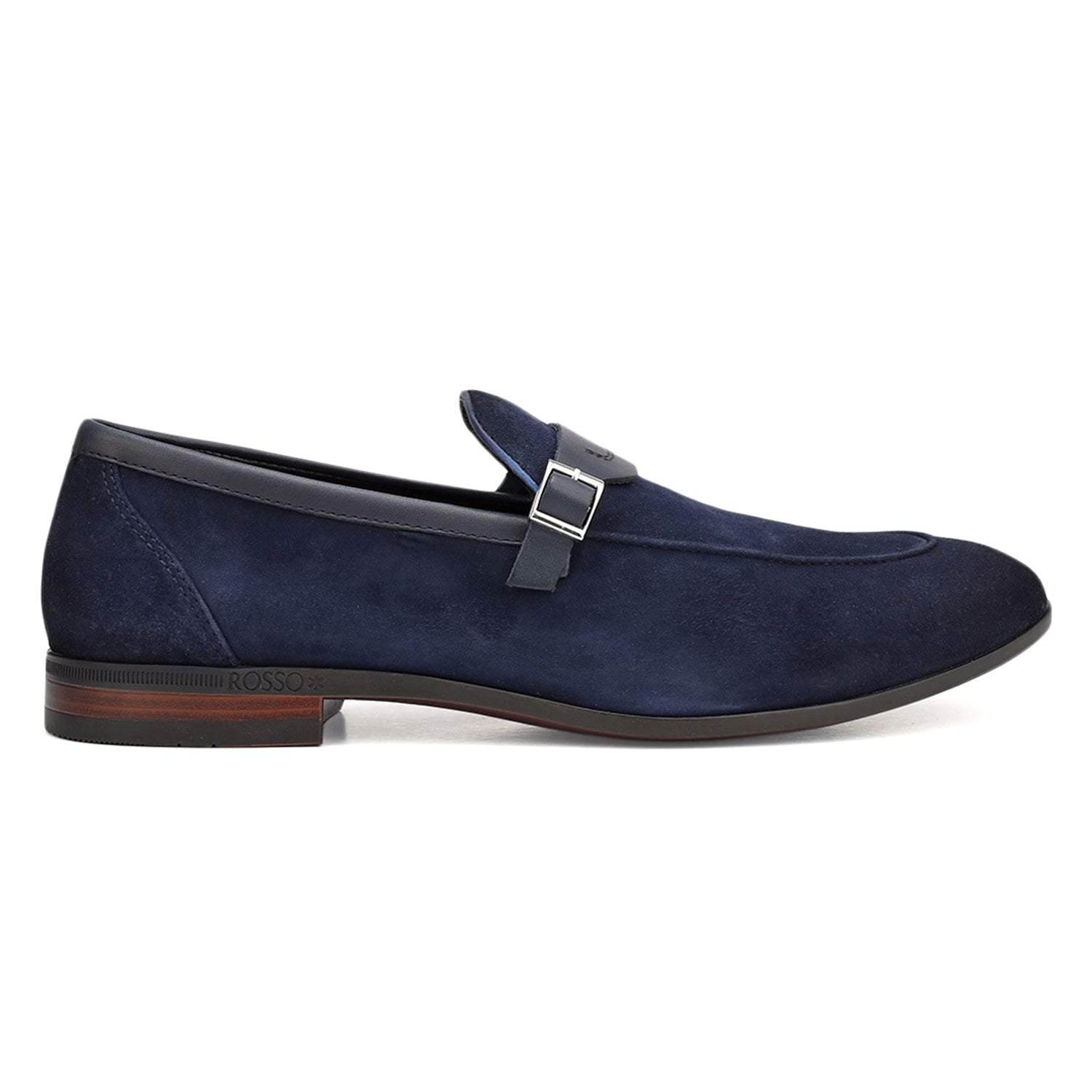 Blue Suede Leather Loafers