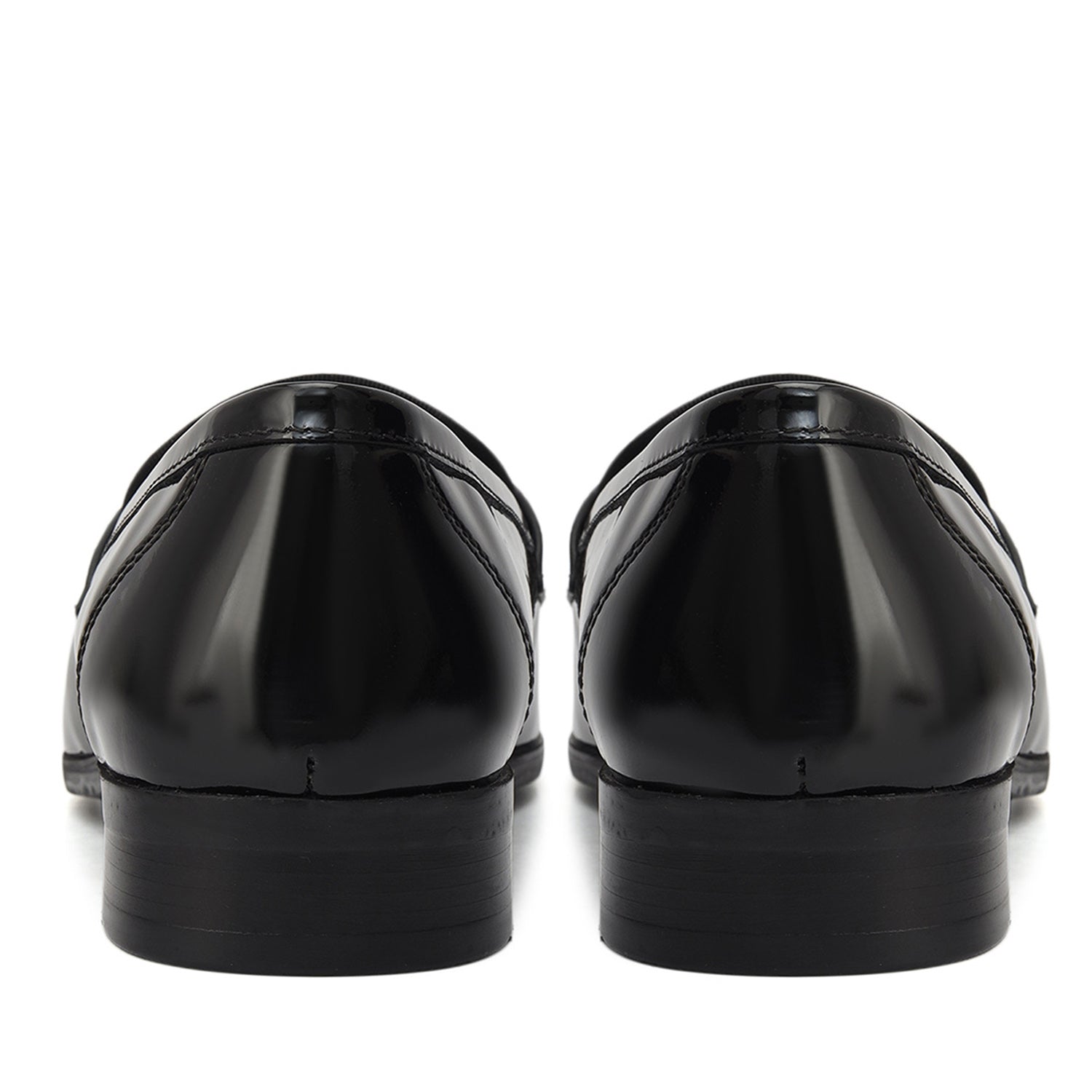 Black Croco Trim Loafers