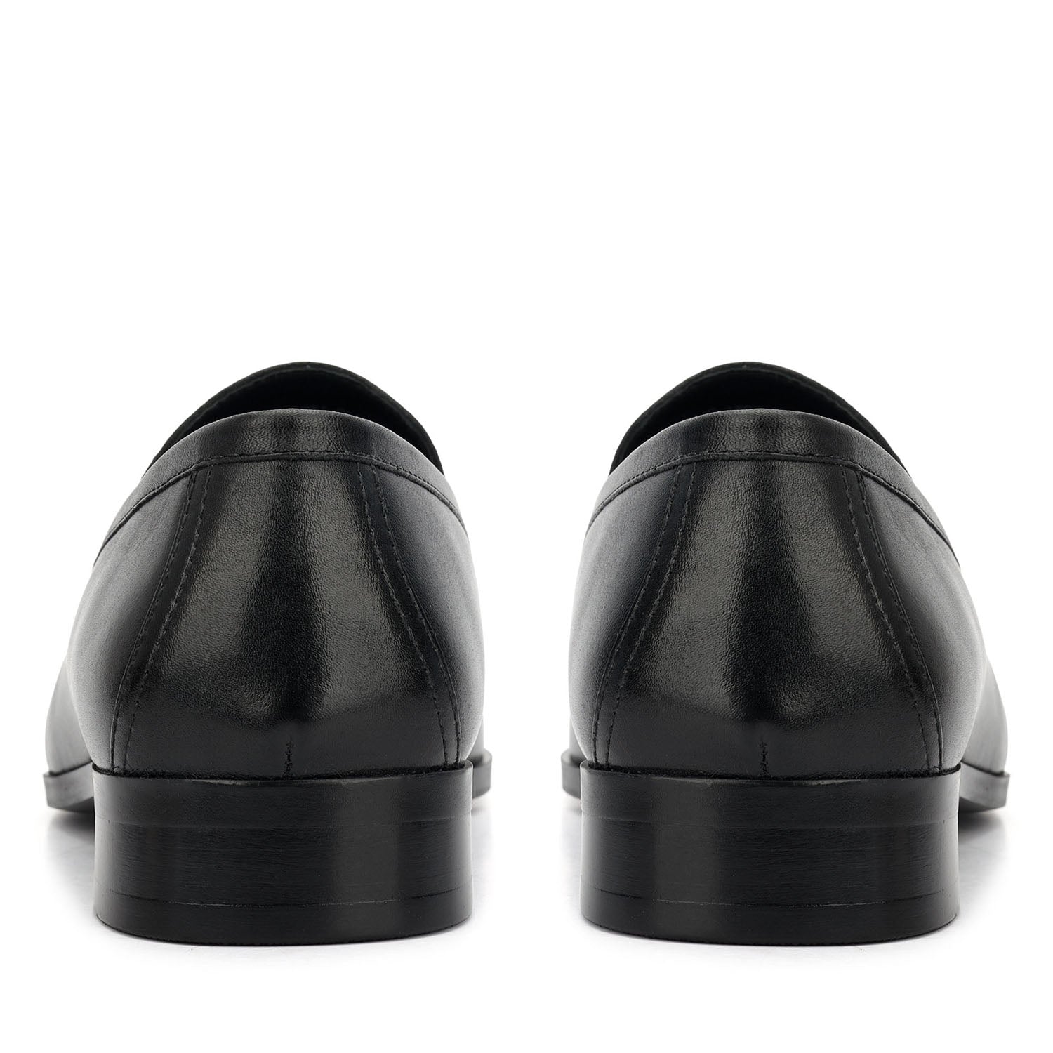 Black Monogram Leather Loafers