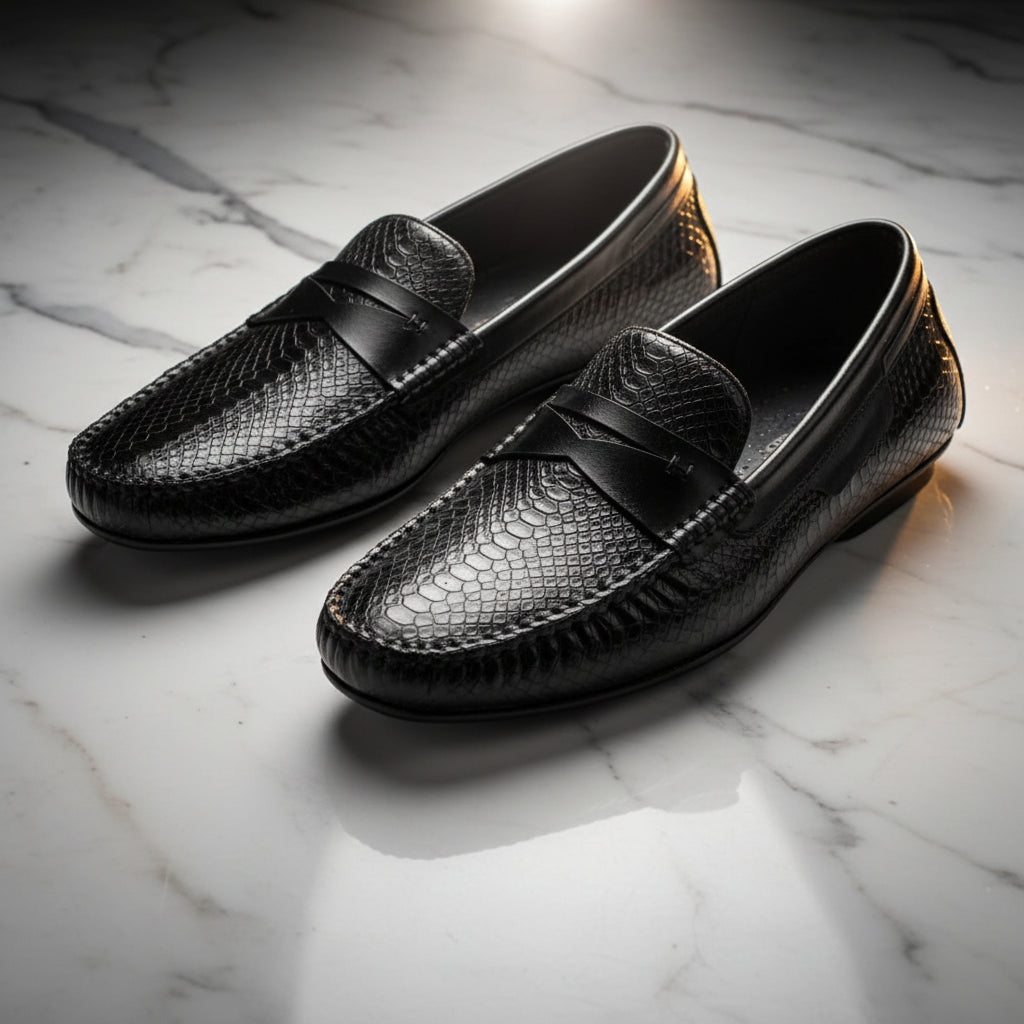 Cobbler India Premium Men's Leather Loafers | Formal Slip-On Shoes