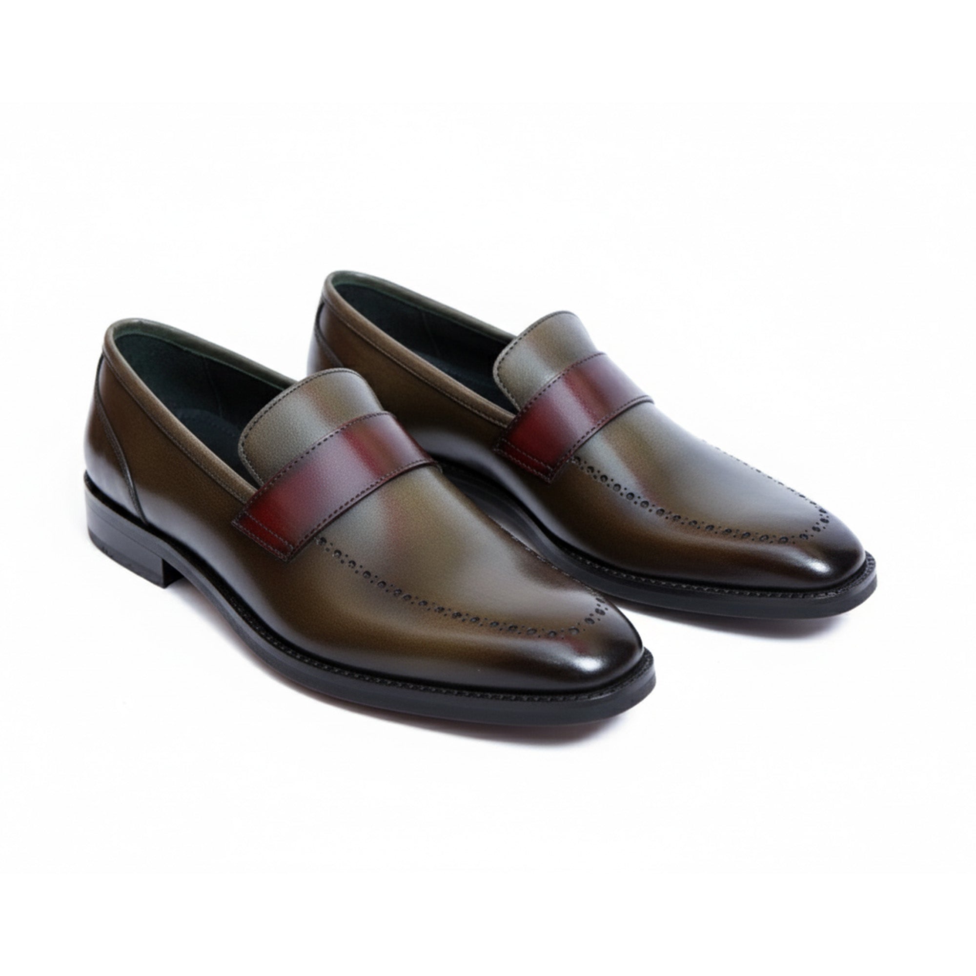 Handcrafted Leather Loafers for Men – Luxury Penny Slip-On Shoes