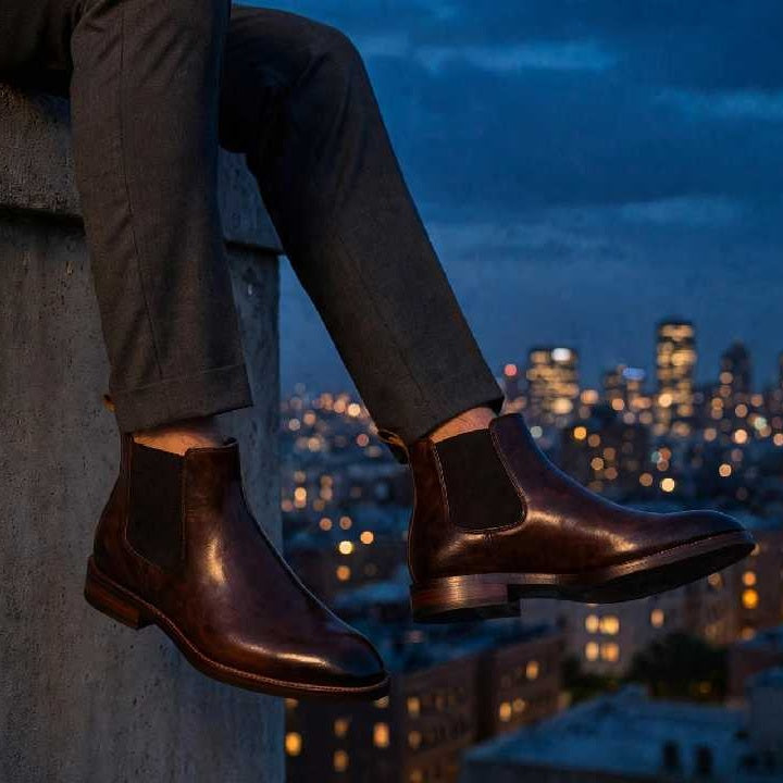 Cobbler India Luxury Wholecut Chelsea Boots | Handcrafted Formal Shoes for Men