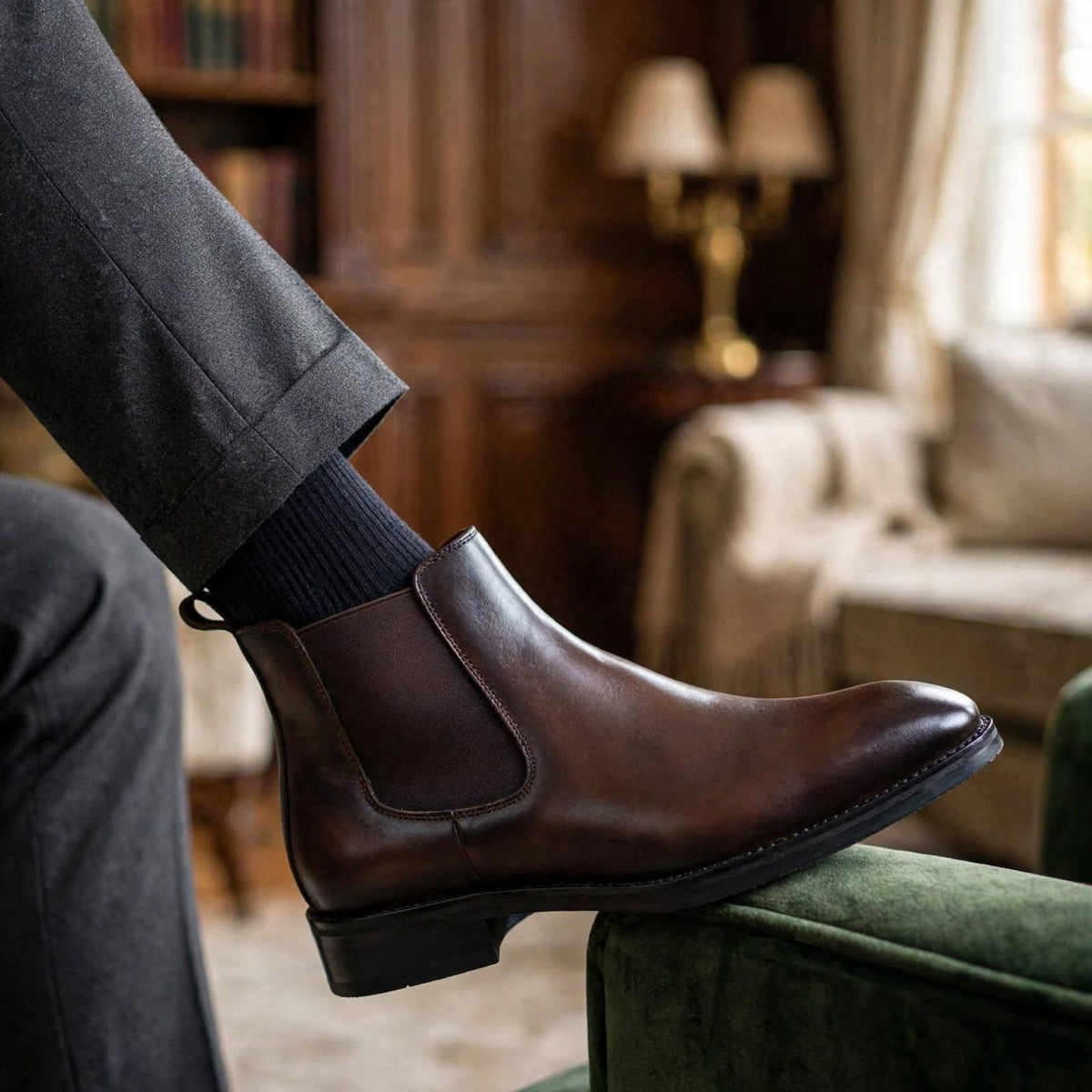Cobbler India Luxury Wholecut Chelsea Boots | Handcrafted Formal Shoes for Men