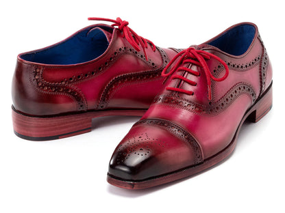 Paul Parkman Men's Captoe Oxfords Fuxia (ID#024-FUX)