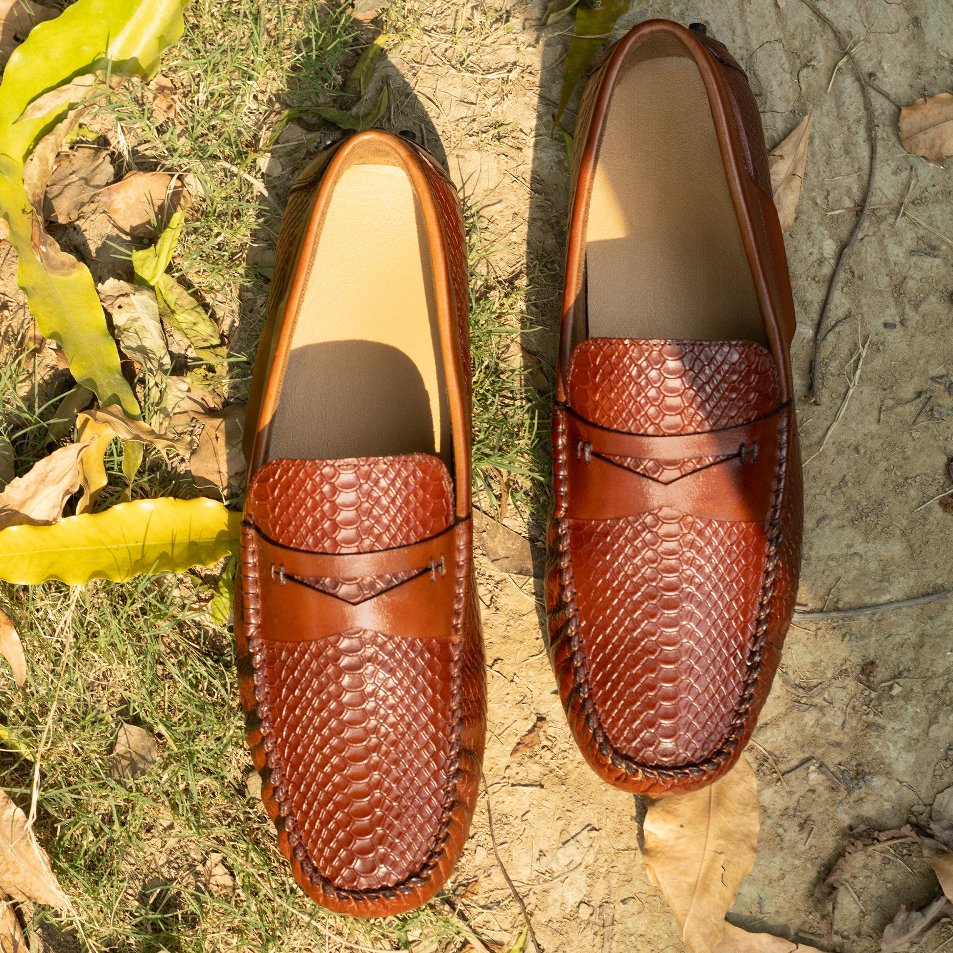 Premium Brown Leather Loafers for Men – Slip-On | Handcrafted & Durable