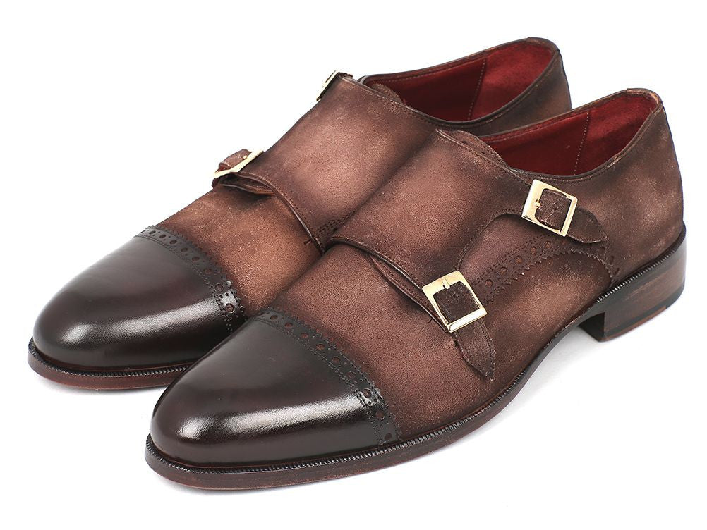 Paul Parkman Double Monkstraps Brown Captoe (ID#FK09)