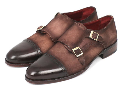 Paul Parkman Double Monkstraps Brown Captoe (ID#FK09)