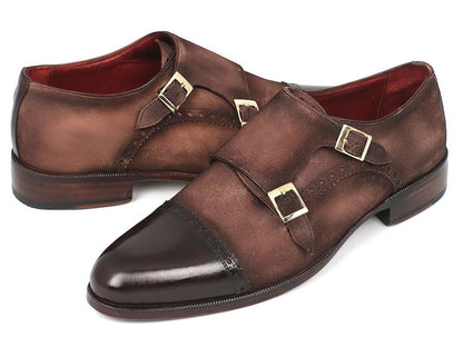 Paul Parkman Double Monkstraps Brown Captoe (ID#FK09)