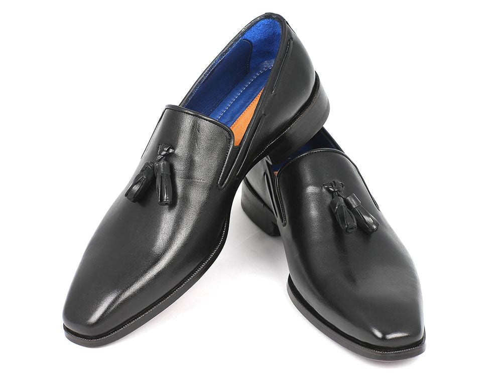 Paul Parkman Men's Tassel Loafer Black  (ID#5141-BLK)