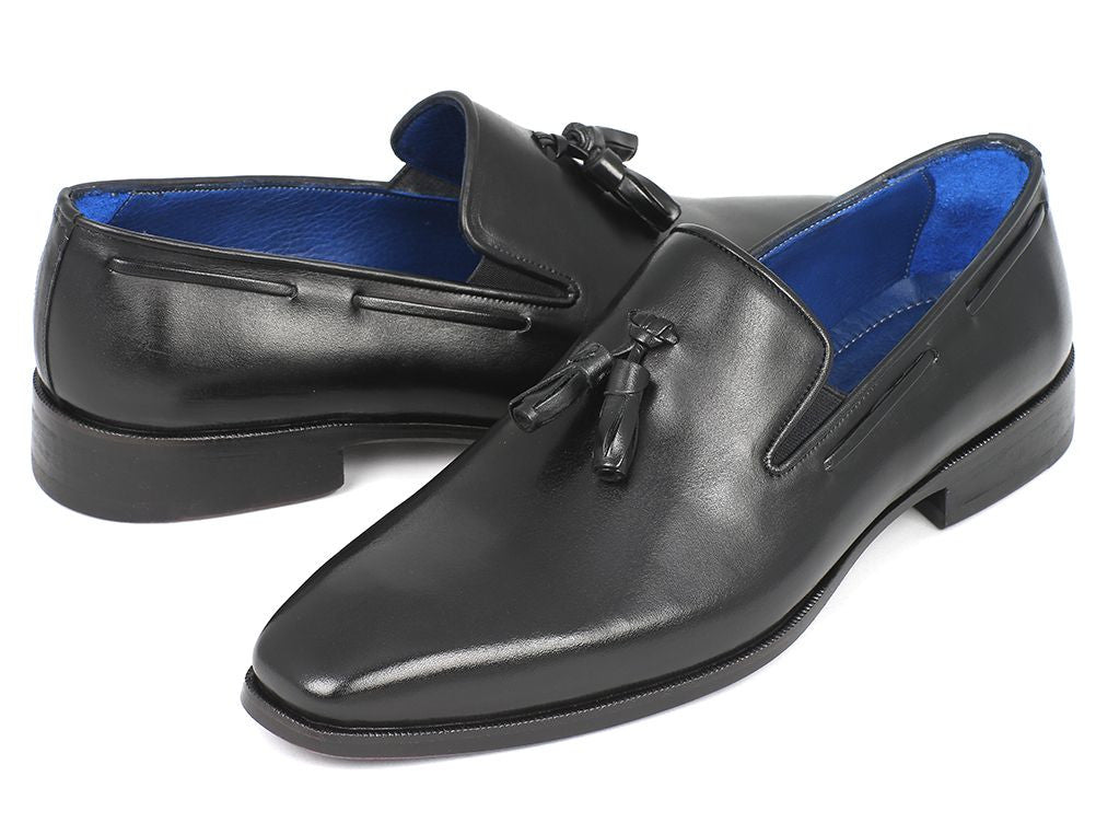 Paul Parkman Men's Tassel Loafer Black  (ID#5141-BLK)