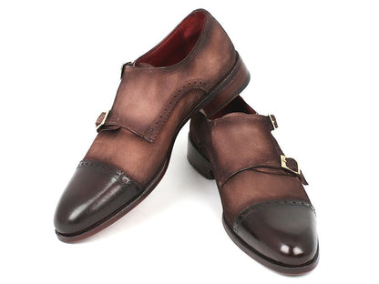Paul Parkman Double Monkstraps Brown Captoe (ID#FK09)