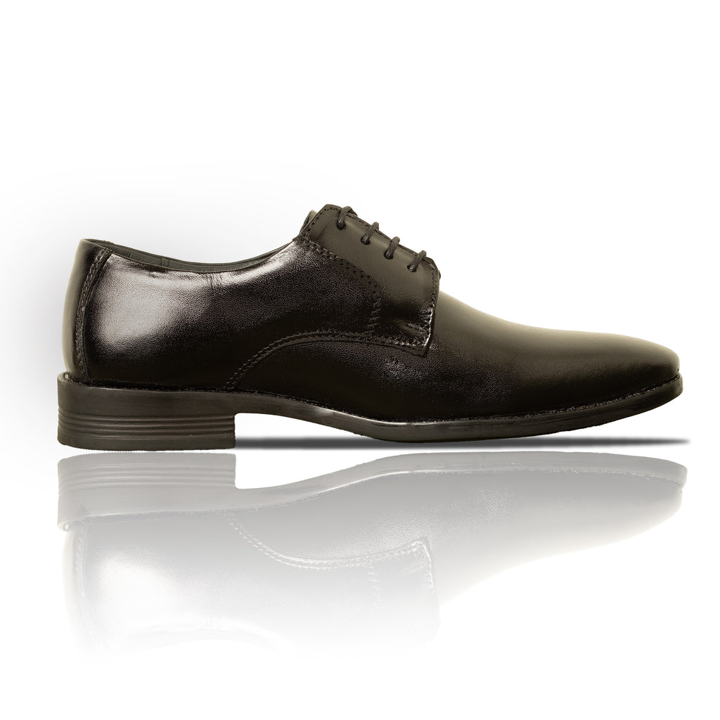 Men’s Black Leather Derby Shoes – Classic, Stylish & Comfortable
