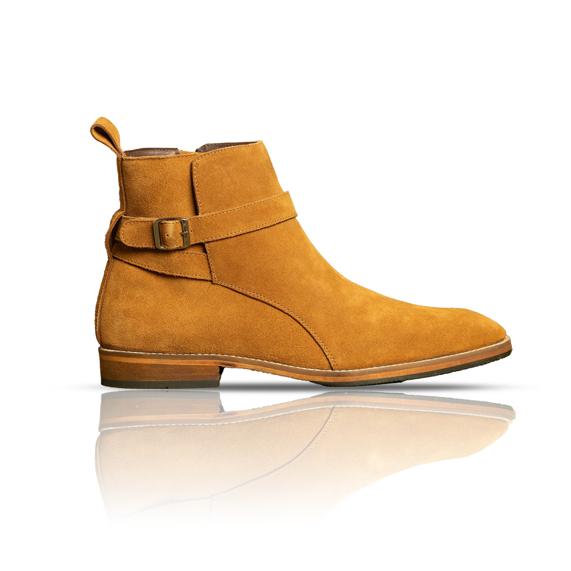 Alon Jodhpur Boots – Handcrafted Tan Suede Leather Boots for Men