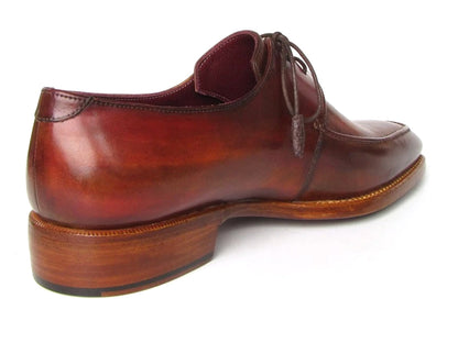 Paul Parkman Goodyear Welted Square Toe Apron Derby Shoes Brown (ID#322A7)