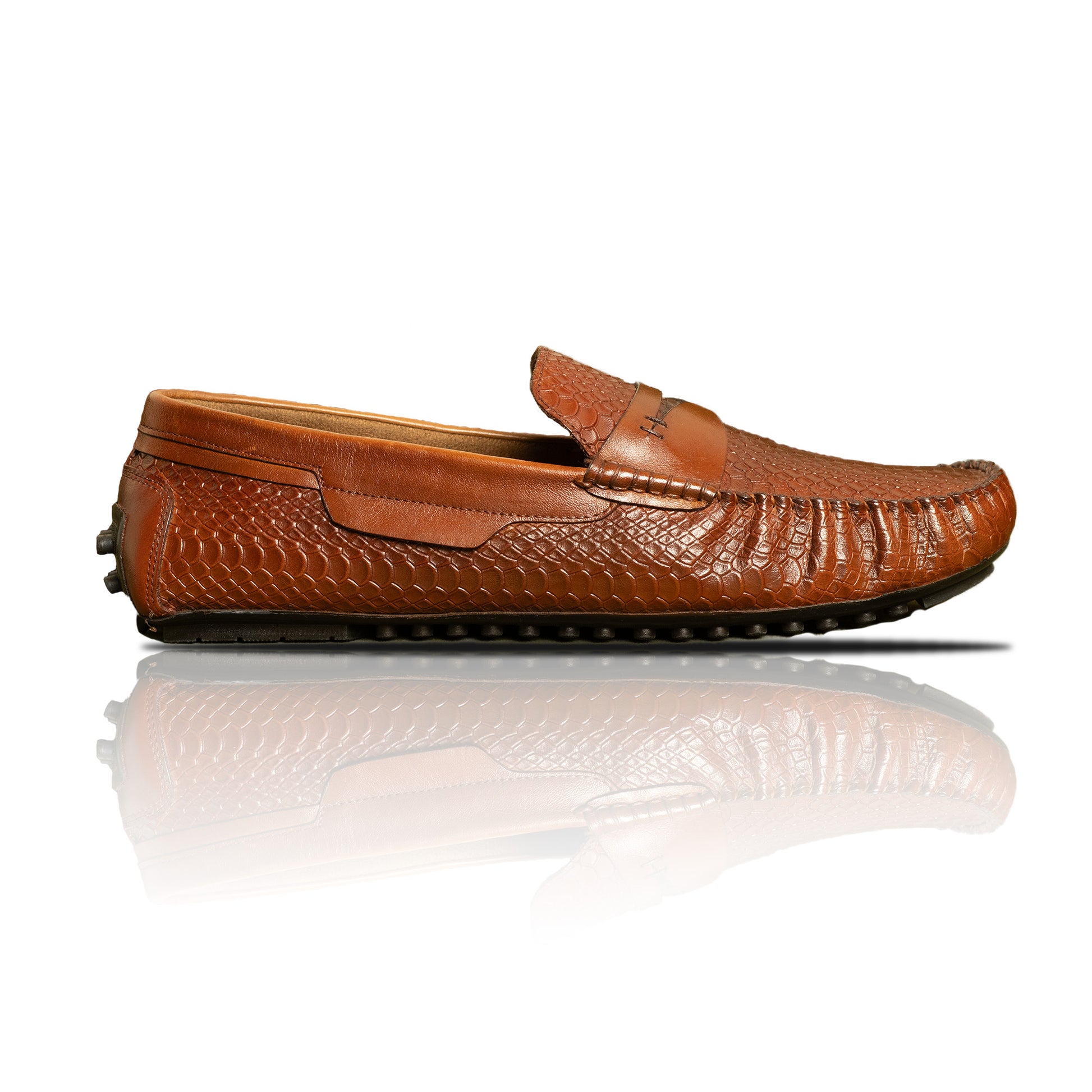 Premium Brown Leather Loafers for Men – Slip-On | Handcrafted & Durable