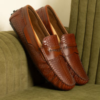 Premium Brown Leather Loafers for Men – Slip-On | Handcrafted & Durable