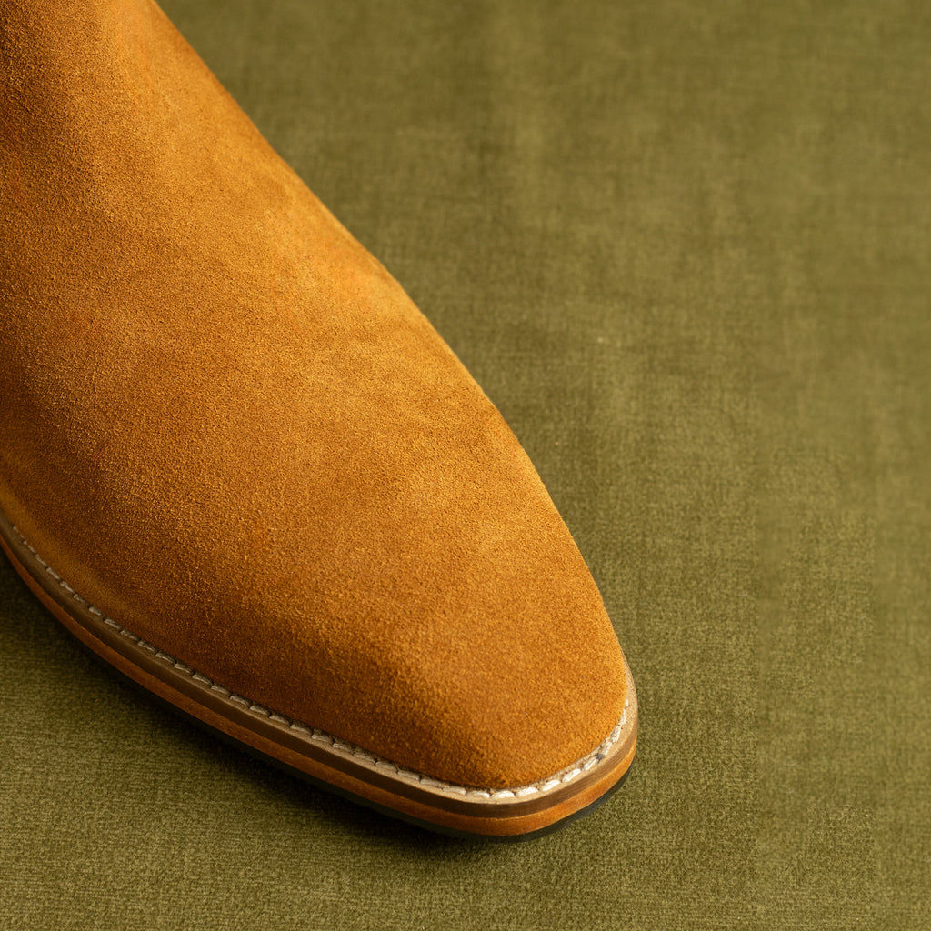 Alon Jodhpur Boots – Handcrafted Tan Suede Leather Boots for Men
