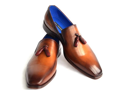 Paul Parkman Men's Tassel Loafer Walnut Leather Sole Leather Upper (ID#5141-WALNUT)