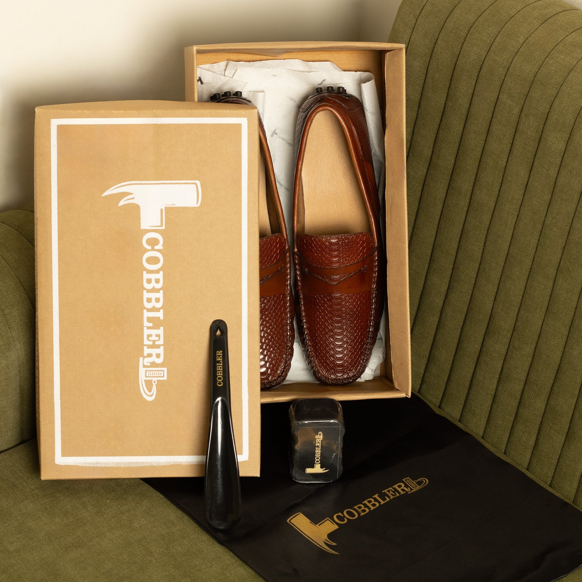 Premium Brown Leather Loafers for Men – Slip-On | Handcrafted & Durable
