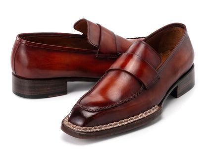 Paul Parkman Men's Norwegian Welted Loafers Brown (ID#8503-BRW)