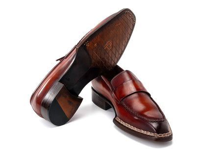 Paul Parkman Men's Norwegian Welted Loafers Brown (ID#8503-BRW)