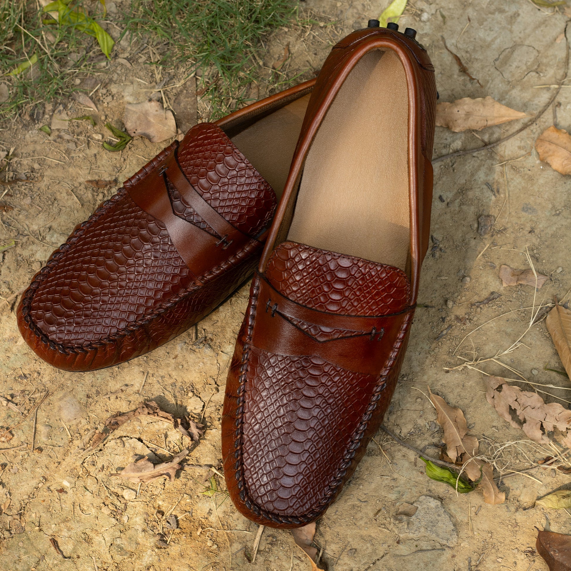 Premium Brown Leather Loafers for Men – Slip-On | Handcrafted & Durable