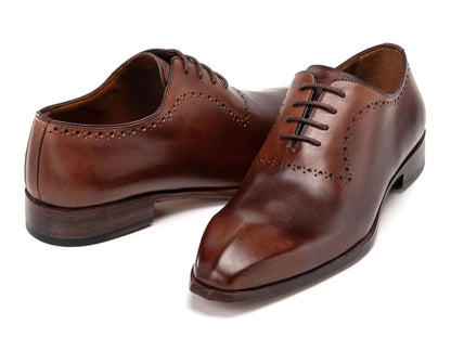 Paul Parkman Men's Antique Brown Oxfords (ID#AG444BRW)