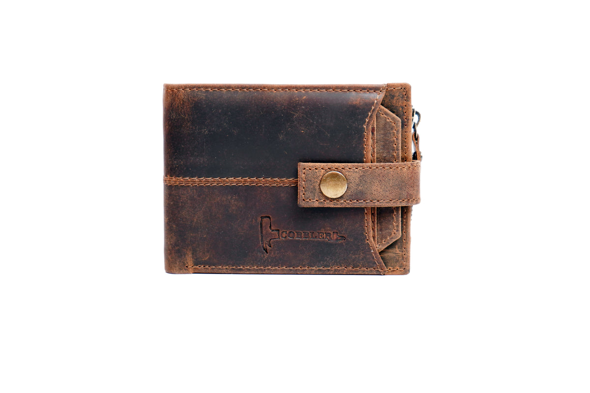 Vintage Leather Men's Wallet – Stylish, Durable & Compact