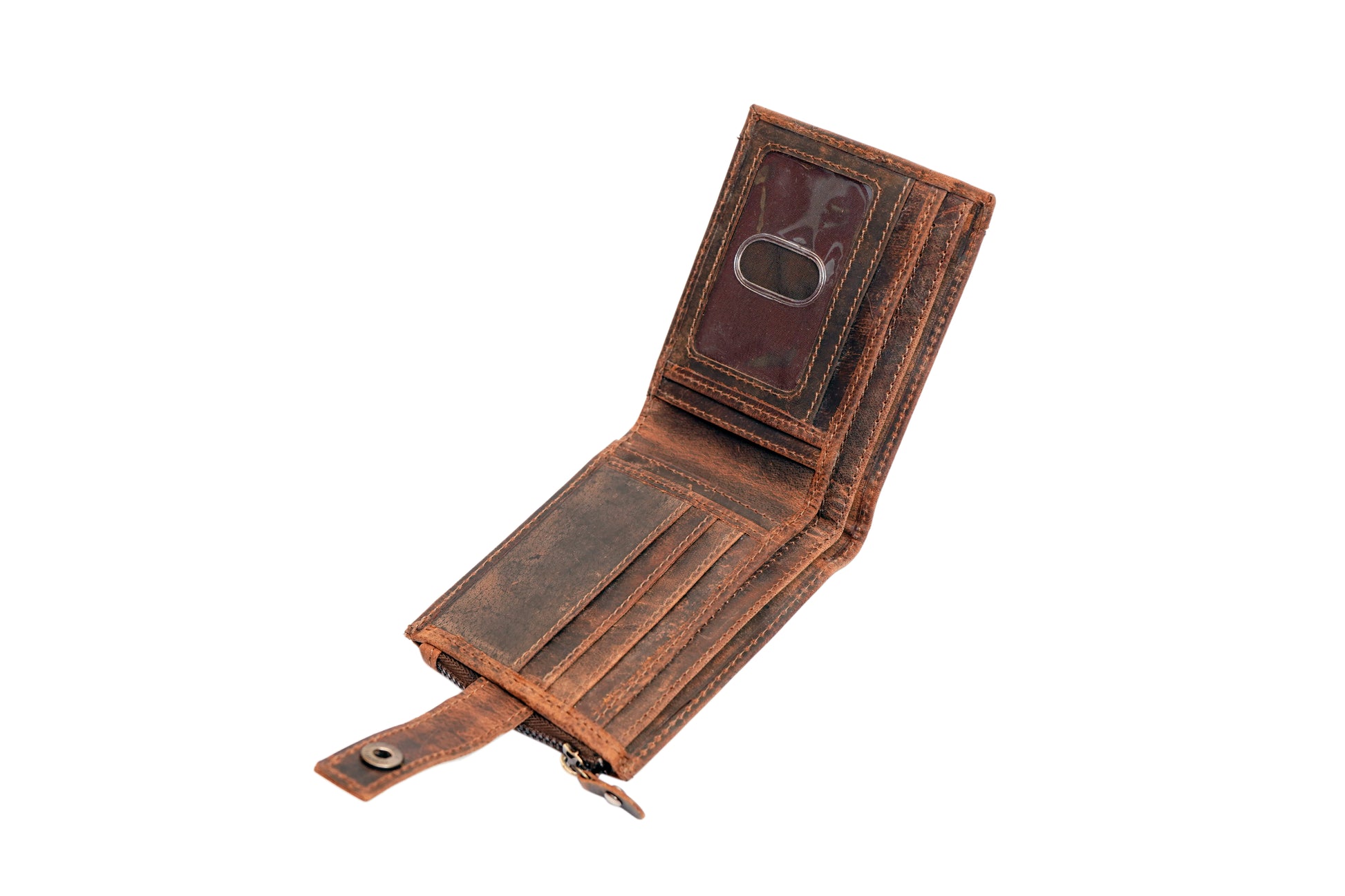 Vintage Leather Men's Wallet – Stylish, Durable & Compact