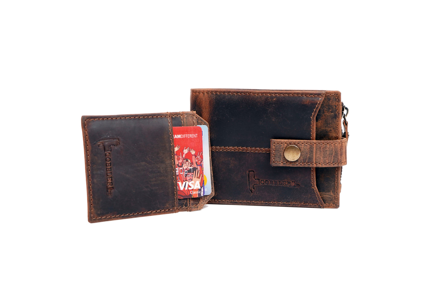 Vintage Leather Men's Wallet – Stylish, Durable & Compact