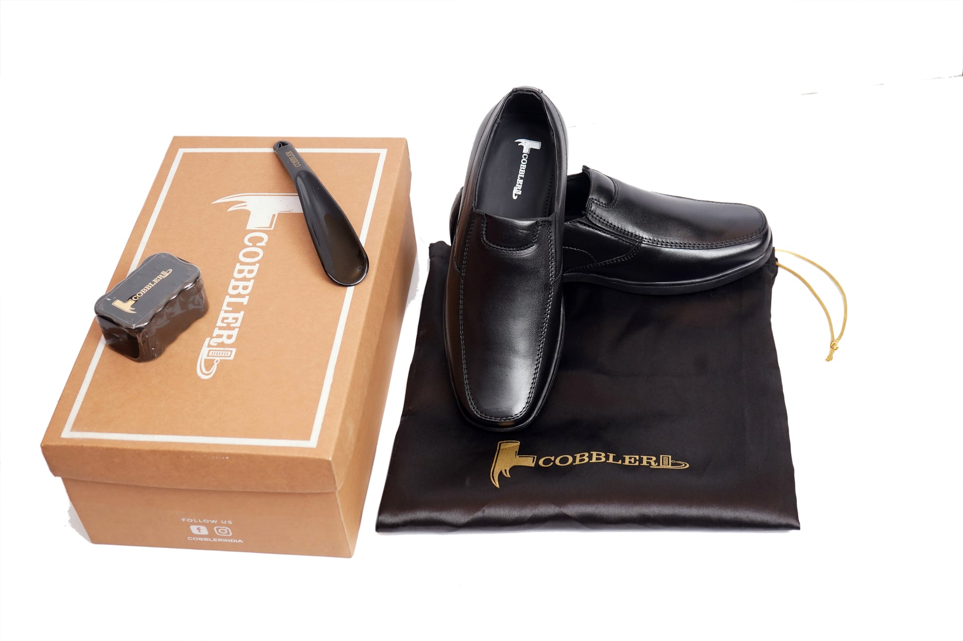 Black Leather Formal Shoes for Men – Premium Wedding & Office Footwear
