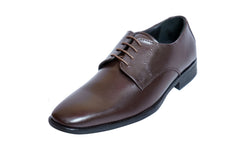 Men's Brown Leather Derby Shoes – Premium Formal & Business Footwear