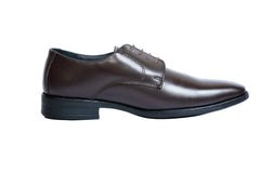 Men's Brown Leather Derby Shoes – Premium Formal & Business Footwear