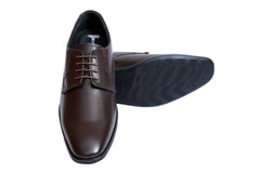 Men's Brown Leather Derby Shoes – Premium Formal & Business Footwear