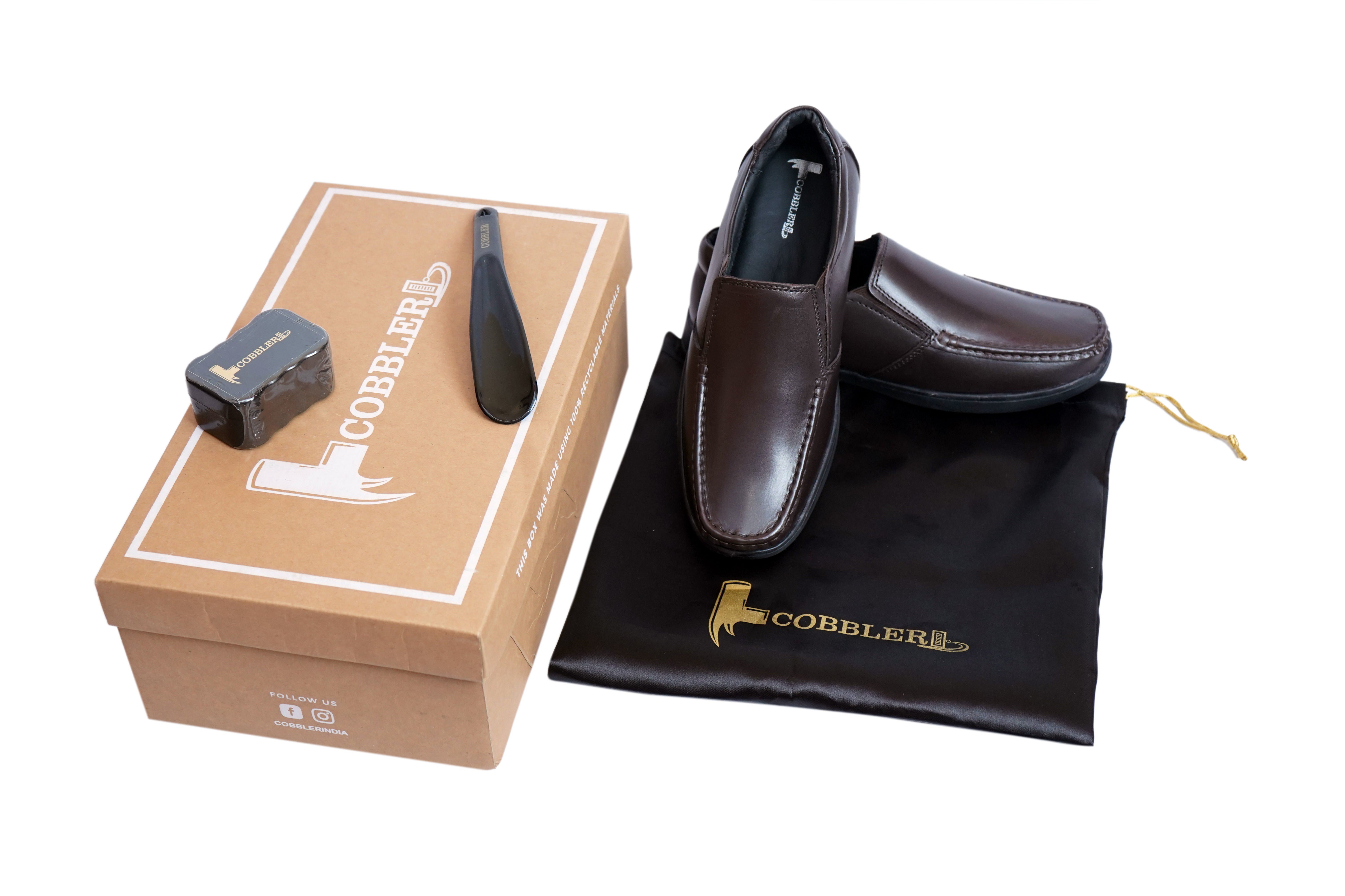 Men’s Office Shoes – Premium Brown Formal Loafers for All-Day Wear