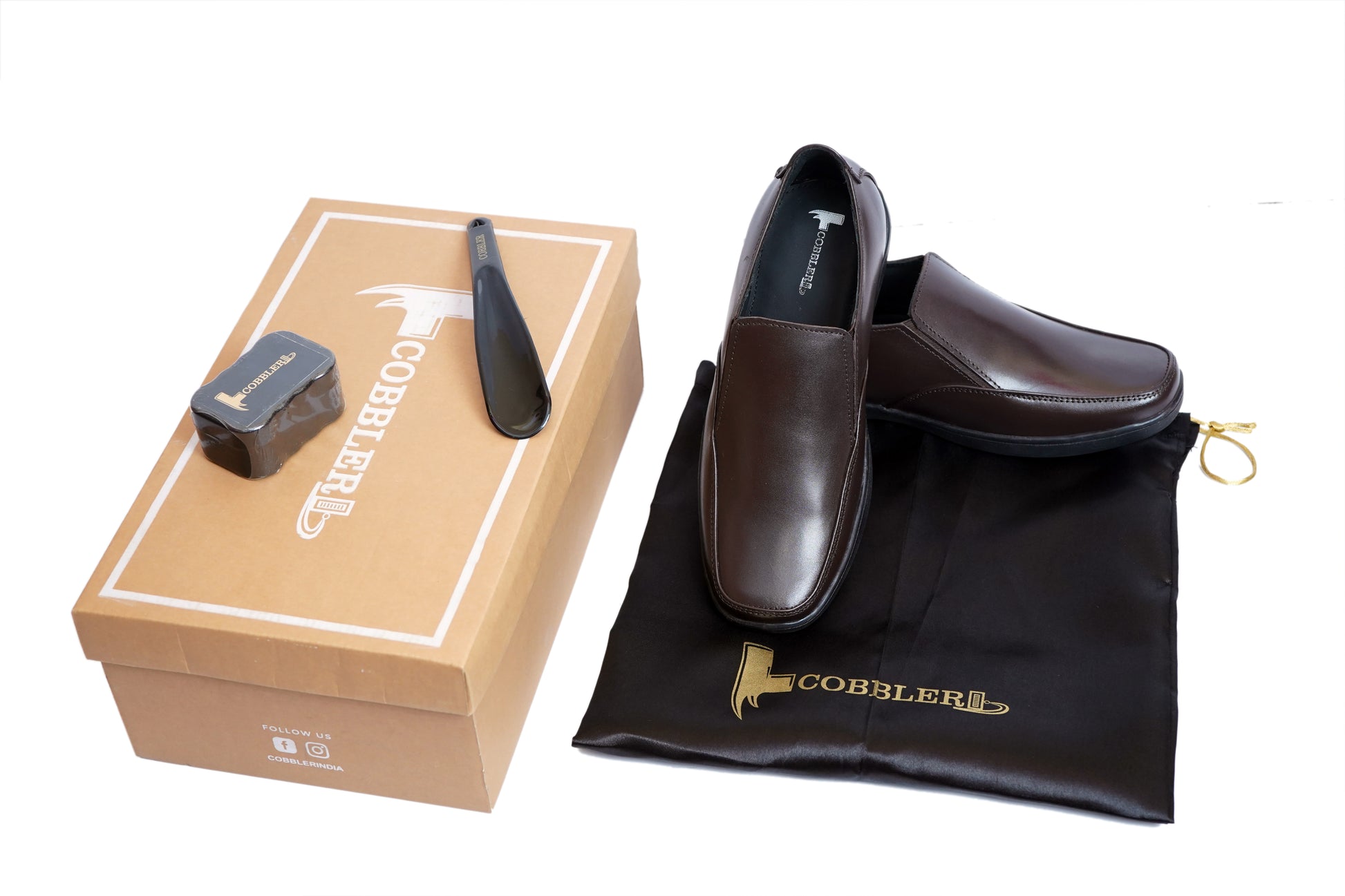 Classic Men’s Brown Leather Shoes - Comfort & Style for Every Event
